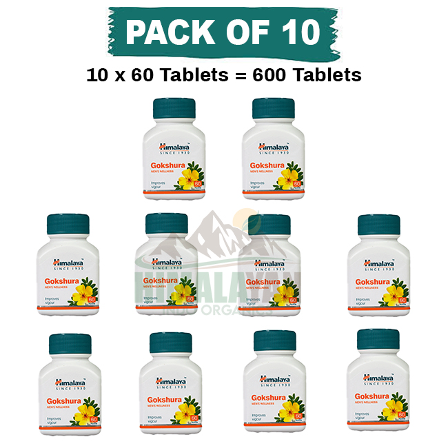 Gokshura Tribulus Pure Herbs Tablet Himalaya Wellness Improves Vitality Men's - Image 3